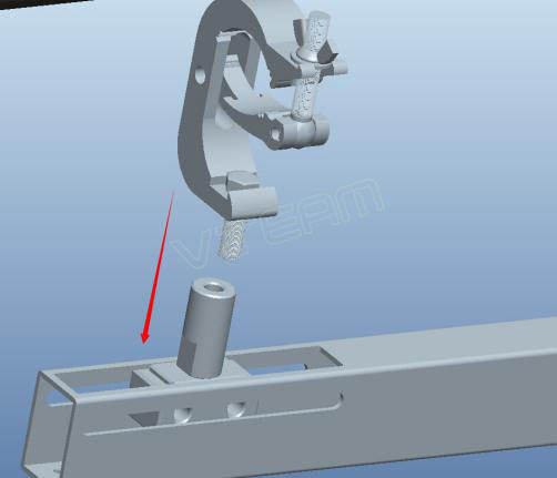 透明屏吊钩吊梁组安装
